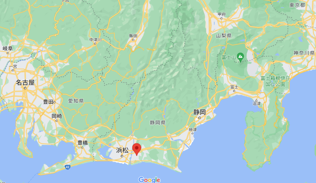 静岡県磐田市の地図